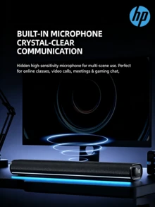 HP S1X Computer Speakers With Noise-Canceling Microphone, Bluetooth Desktop Gaming Subwoofer, Dual-Mode Home Audio - View 7