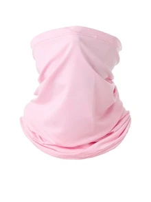 1pc Or 2pcs Unisex Solid Color Magic Neck Gaiter Multifunctional Cooling UV Protection Cycling Sun Protection Face Mask, Suitable For Outdoor Cycling, Fishing, Hiking, Running, Breathable - Multicolor - View 13