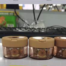 1個/3個/7個趣味創意水豚鉛筆削筆刀，奢華酷炫時尚文具，隨機顏色，新穎設計鉛筆削筆刀，適合生日裝飾，獨特設計，趣味學習用品與老師獎勵禮物，兒童鉛筆，酷小孩，軟文具，給老師的禮物，給男孩的禮物，給女孩的禮物，適合畢業季、開齋節、日、返校季 - 棕色 - 查看 7