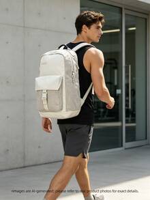 Under Armour Unisex Lightweight Outdoor Backpack Curry Backpack 26 Summer New Student Commuter Laptop Backpack 1387179-110 - White - View 2
