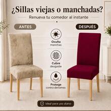 AMOROSA Chair Covers - Burgundy - View 3