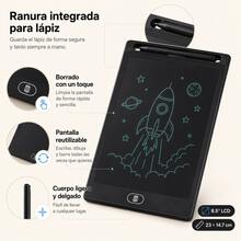 8.5" LCD Graphics Tablet, Reusable Screen, One-Touch Erase, Portable Design For Drawing And Note-Taking - Black - View 3