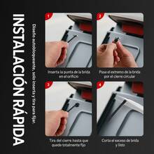 Universal Nylon Cable Ties, 50-Pack, Durable Multifunctional Plastic Fasteners, Ideal For Automotive And Cable Organization - A - View 4