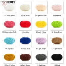EDCUEBE7 4 Rolls/200g Polyester Chenille Yarn, Soft And Thick, 4mm Velvet Texture Yarn, Suitable For Crochet And Knitting, Multi-Purpose Craft Mixed Color Yarn, 200g/7.05oz Per Roll, Total Length 240m/787.4ft - (Random Packaging) - Medium-thick Ice-stripe Yarn - View 6