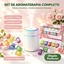 7-Color LED Ultrasonic Aromatherapy Diffuser + Natural Essential Oil Set, Ultra-Quiet Humidifier For Home And Office, Perfect Gift For Wellness And Fresh Ambiance - Mist - View 4