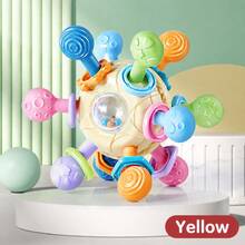 Kids Sensory Ball Toy, Colorful Baby Activity Rattle Ball With Textured Teething Rings, Interactive Educational Learning Toy, Toddler Gift - Multicolor - View 13