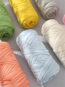 Rollo de hilo de 200g, para bolsas DIY hechas a mano, hilo multicolor - Naranja 1 - Ver 7