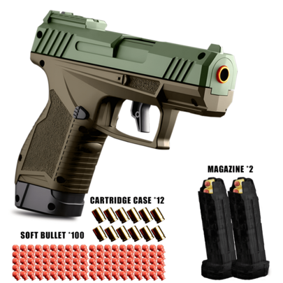 Pistola de juguete GX4 nueva, pistola de balas blandas [actualización de disparo continuo], soporte de pistola vacía, carga única, disparo continuo, versión de alta configuración, onda de choque de espuma de juguete, juegos de tiro deportivo al aire libre, regalos de juguetes divertidos para niños,