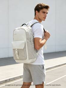 Under Armour Unisex Lightweight Outdoor Backpack Curry Backpack 26 Summer New Student Commuter Laptop Backpack 1387179-110 - White - View 1