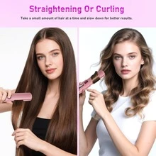 2-In-1 Hair Curler & Straightener, Wireless Mini Curling Iron, 7 Temperature Settings, Ceramic Travel Hair Styler, USB Rechargeable Hair Styling Tool, Suitable For Home, Travel And Hair Salon, Ideal Gift For Friends And Family On Holidays, Also Perfect As Valentine's Day Gift - A - View 10