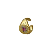 VKHK 1pc Personalized 18K Gold Plated Stainless Steel - Multicolor - View 6