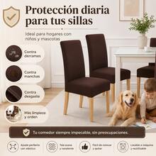 AMOROSA Chair Covers - Coffee Brown - View 5