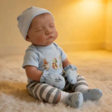 Reborn Baby Dolls 19 Inch Realistic Doll Newborn Baby Doll Reborn Vinyl Dolls Bebe Toy For Kids Age 3+ - 彩色 - 查看 8