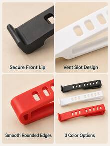 A Practical, Portable Laptop Stand Featuring An Ergonomic Viewing Angle And Cut-Out Ventilation Holes That Significantly Improve Airflow Beneath The Laptop To Rapidly Dissipate Excess Heat; Easily Portable For Use In Any Setting. - Multicolor - View 9