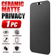 CASECOPS 1pc Ceramic Matte Privacy Screen Protector, Full Coverage, Anti-Scratch, Anti-Fingerprint, Smooth Touch, Bubble-Free, Easy Installation, Suitable For Phone Cases, Compatible With IPhone 18 Pro Max/18 Pro/17 Pro Max/17 Pro/17 Air/17/16 Pro Max/16 Pro/16 Plus/16/15 Pro Max/15 Pro/15 Plus/15/14/13/12/11/Xs/Xr Models. Matte Ceramic Soft Film, Perfect Gift Choice - 1 Pack - View 1