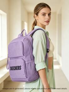 Skechers 男女通用運動後背包 旅行休閒學生書包 L320U196-00KC - 薰衣草紫 - 查看 3
