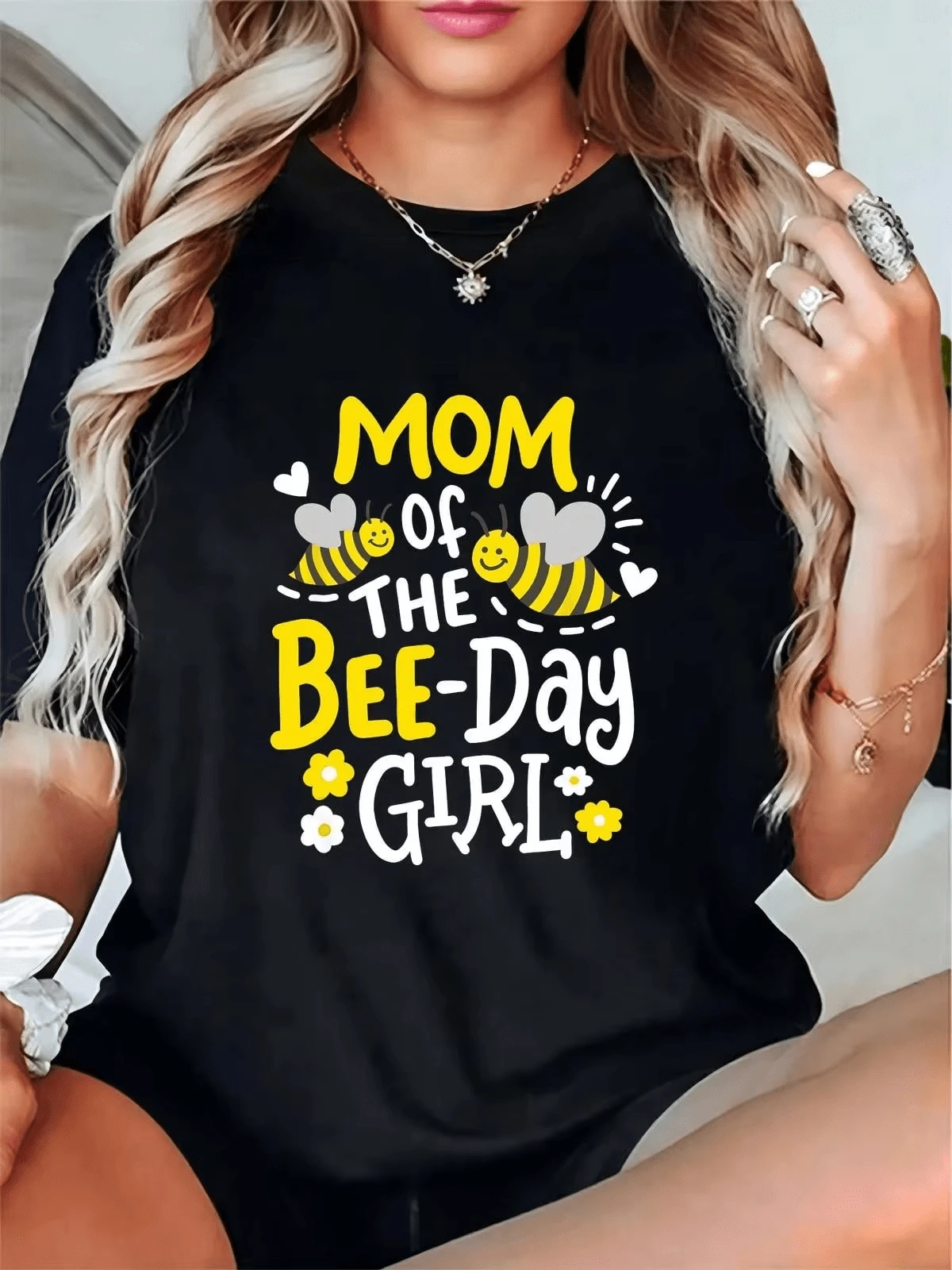Women T-Shirts - 黑色 - 查看 1