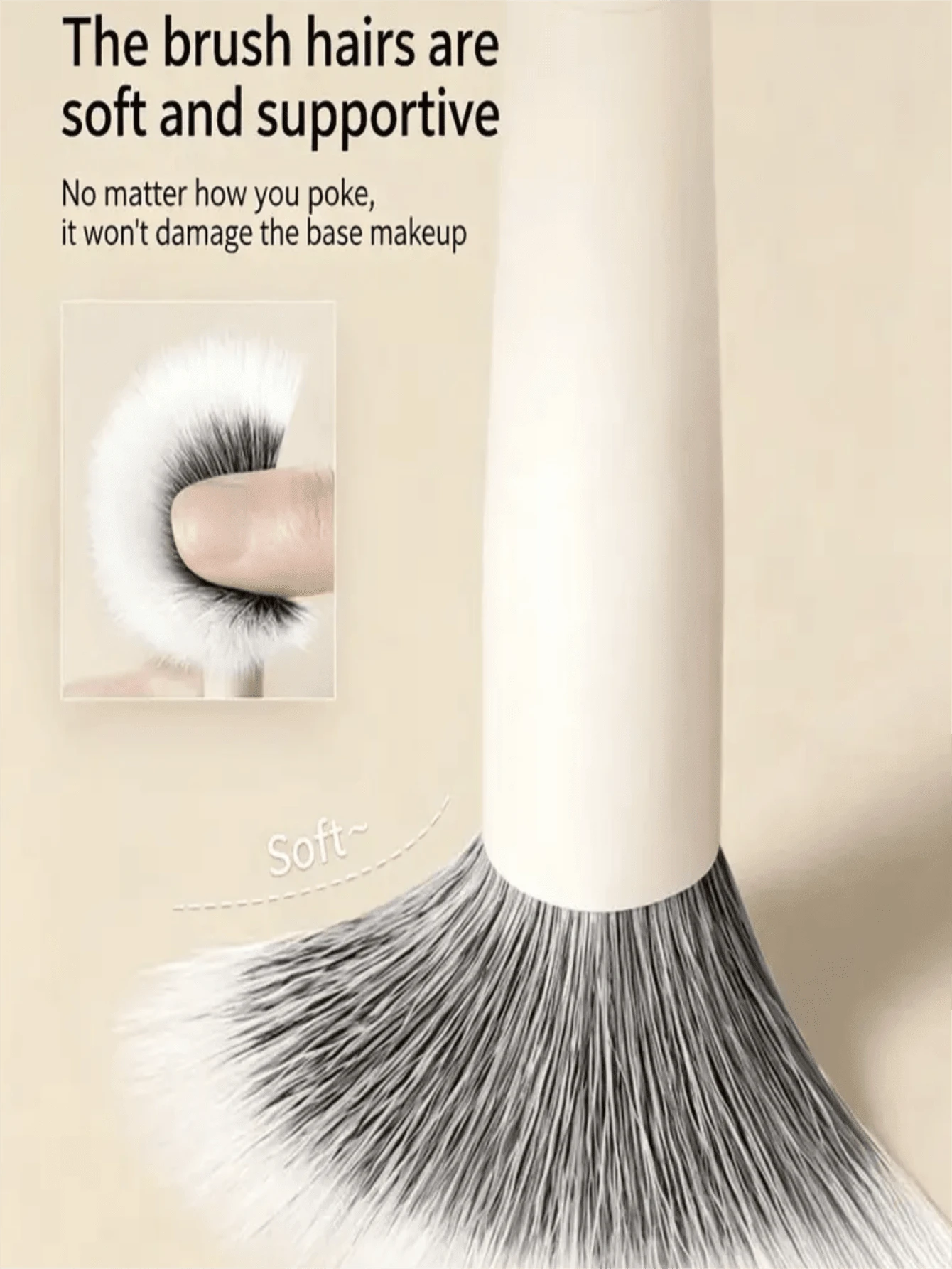 Colorful Dotted Blush Brush, Fine Edge Powder Brush, Thin Bristles, Beauty Tool, Cangzhou Makeup Brush - Multicolor - View 1