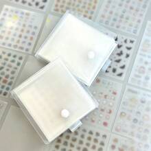2400pcs Mini Cute Sticker Set With Storage Book, Portable Transparent Plastic, Multiple Exquisite Patterns, Ideal For DIY Scrapbooking, Notebooks And Photo Albums - A - View 7