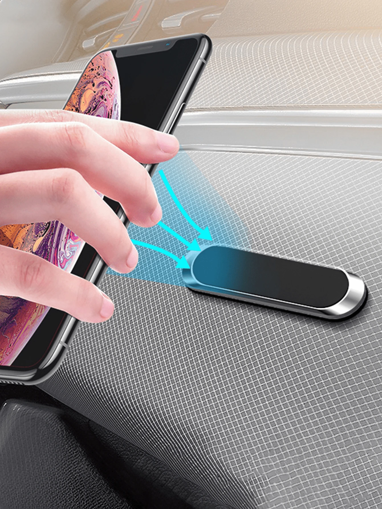 1 buah Dudukan Ponsel Magnetik Mini Bulat Logam, Dudukan Navigasi Ponsel Mobil Multifungsi, Kompatibel dengan Ponsel dan Android, Dudukan Dasbor, Hadiah Ulang Tahun, Cocok untuk Aksesori Mobil Keluarga dan Teman, Dudukan Ponsel Mobil - MultiWarna - View 1