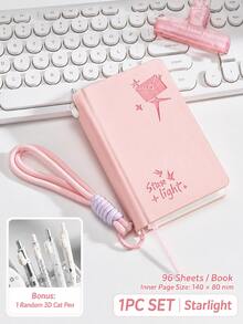 1 Pc Mini Pocket Notebook, Thick Portable Small Memo Pad, Cute Cartoon Blank Journal For Daily Notes, Check-In, Diary, Quick Writing, Students, Doctors, Office, School Supplies & Stationery - Multiple Options Available - View 12