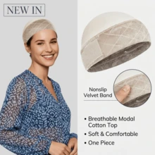 Non-Slip Wig Grip Cap With Breathable Cotton Top, Adjustable Strap Wig Headband With Internal Silicone Strip For Extra Hold, Comfort, And Hair Protection (Fits 21-24in) - View 2