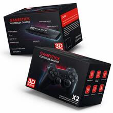 Retro Game Stick 4K Console With 2 Wireless Controllers | +20,000 Games - Black - View 8