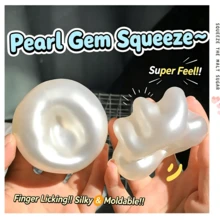 1 Peça Brinquedo Apertável de Óleo de Coco com Pérola Maleável, Bola Sensorial de Pressão com Rebote Lento para Alívio do Estresse, Adequado para Adultos, Brinquedo Macio, Presente Surpresa, Presente de Aniversário, Presente de Natal, Presente Perfeito, Needdoh - Multicolorido - Visão 6