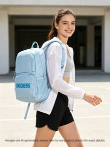Skechers Unisex Lightweight Outdoor Backpack, Sports Casual Laptop & School Backpack L320U196-01CQ - Air Blue - View 4