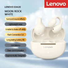 Lenovo EA420 夾耳式無線耳機 透明真實音質 開放式藍牙運動耳機 附麥克風 - 月岩白 - 查看 11