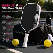 T700 Raw Carbon Fiber Pickleball Paddle: Powerful Spin, Grit, And Balance With 16mm Profile And Textured Surface - Pink - View 3