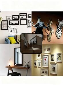 20/8pcs Embedded Installation Brackets, Interlocking Picture Frame Hooks, Heavy Duty Wall Hanging Hardware, Interlocking Furniture Connectors, Modular Sofa Connectors, Headboard Wall Mounting Hardware (20pcs Set Includes 20/40 Screws) - Multicolor - View 3