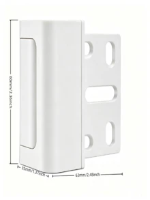 [Secure Door Lock] 3pcs Door Reinforcement Lock | Internal Security Lock, Aluminum Structure, Can Withstand 800 Pounds Of Force - Enhance Home, Door Lock, Silvery/Black/Gold/Gray/White - Door Stop - View 9