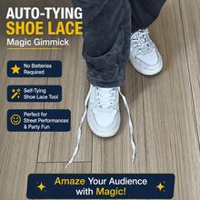 Automatic Shoelace Magic Prop, Battery-Free Self-Threading Shoelace Tool, Suitable For Street Performance And Party Fun - Black and White - View 2