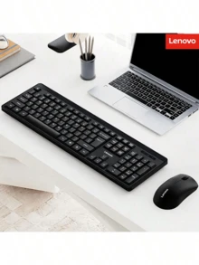Lenovo KN210 Wireless Keyboard And Mouse Set 2.4G Stable Connection Full-Size Numeric Keypad Silent Buttons For Office, Home And Gaming Use - View 7