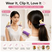 Bird Shoulder Perch Clip, Wearable Parrot Perch & Training Stand, Portable Bird Stand, Suitable For Cockatiels, Budgies, Sun Conures/Lovebirds, Long-Tailed Parakeets And Other Small Parrots - 1pc Training Hoop - View 3