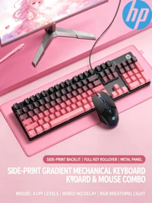 HP Mechanical Keyboard Wired Office Keyboard And Mouse, Gaming Dedicated For Laptop And Desktop Computer - View 12