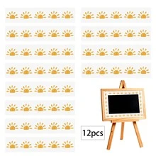 12pcs - Bohemian Style Bulletin Board Borders, Colorful Classroom Border Stickers With Adhesive, Bohemian Die-Cut Border Decorations For Bulletin Board, Fan-Shaped Self-Adhesive School Blackboard Decoration Stickers Suitable For Blackboard And Desk - Dots - View 14