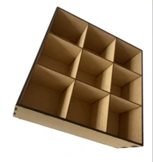 Trimplot Laser 30x30 Organizer Box, 9 Compartments. MDF, Stickers, Cards, Sweets. - View 3