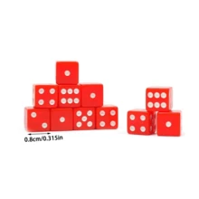 200/500pcs 8mm Mini Multi Colored Dice Set, Random Small 6 Sided Dot Dice, Bulk Game Dice For Table Board Games, DIY Crafts, Party Game Props And Educational Math Counting - Multicolor - View 2
