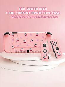 Xingji, Switch2 (2025) Game Console Protective Case, 1pc Cherry Heart Pattern, Suitable Compatible With Switch NS/Switch OLED, Suitable For Game Console Protective Case, New 2nd Generation, TPU Soft Shell, Universal Protective Cover, Switch Controller Protective Case, Switch Game Accessories, Universal Storage Bag, Anti-Drop, Anti-Slip, Anti-Scratch, Beautiful, Best Choice For Family And Friends - View 5