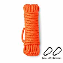 Tali Paracord 4mm, Tali Panjat Tebing dan Penarik Parasut Multifungsi untuk Aktivitas Luar Ruangan, Perlengkapan Evakuasi dan Bertahan Hidup, Paracord Kepang Tangan - tali panjat + gesper - View 12