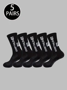 5/10/20 Pairs New Football Sports Socks FS Non-Slip Thick Terry Bottom Socks - Multicolor - View 12