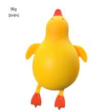 1pc Cute Yellow Duck Squeeze Stress Relief Toy, Soft Cartoon Animal Finger Toy For Kids, Classroom Reward, Birthday Party Favor For Boys And Girls, Novel Sensory Game Gift, Squeeze Toy/Soft Squeeze Toy/Stress Relief Squeeze - Multicolor - View 9