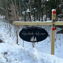 Personalized Sign Evergreen Tree Custom Door Plaque Oval Metal Address Sign Outdoor Home Name Sign Entrance Rustic Style Wall Decor Gift - Black - View 2