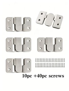20/8pcs Embedded Installation Brackets, Interlocking Picture Frame Hooks, Heavy Duty Wall Hanging Hardware, Interlocking Furniture Connectors, Modular Sofa Connectors, Headboard Wall Mounting Hardware (20pcs Set Includes 20/40 Screws) - Multicolor - View 7