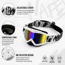 NafEid Adult Ski Goggles, High Definition Lens, TPU Frame, Windproof, Dustproof, UV Protection, Suitable For Cycling, Skiing, Mountaineering, Off-Road Motorcycle, Snowmobile Outdoor Sports Eyewear - Multicolor - View 6