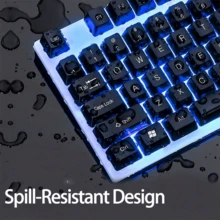 AOC KM100 Gaming Keyboard & Mouse Combo, RGB Backlit, Ergonomic Design, Black, USB Wired, Mechanical Keyboard For PC - View 5