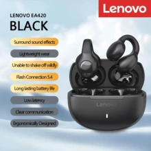 Lenovo EA420 夾耳式無線耳機 透明真聲 開放式藍牙運動耳機 附麥克風 - 黑色 - 查看 11
