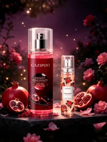 1pc 100ml And 20ml Luxury Pomegranate Fragrance Spray, Long-Lasting Air Freshener, Affordable Alternative To Big Brands, Essential For Vacations, Suitable For Indoor/Outdoor, Bathroom, Dates, Parties And Holidays For Deodorizing And Fragrance Enhancement, Excellent Gift Choice - Multicolor - View 8